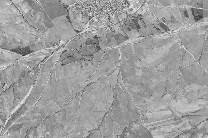 Ortofoto de 1956-1957 del núcleo de Alcobendas
