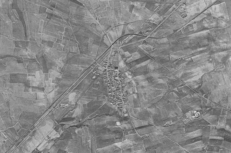 Ortofoto de 1956-1957 del núcleo de Alcorcón