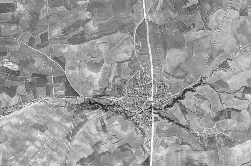 Ortofoto de 1956-1957 del núcleo de Algete