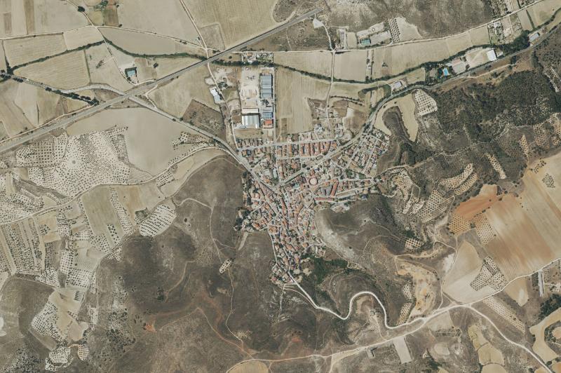 Ortofoto actual del núcleo de Anchuelo