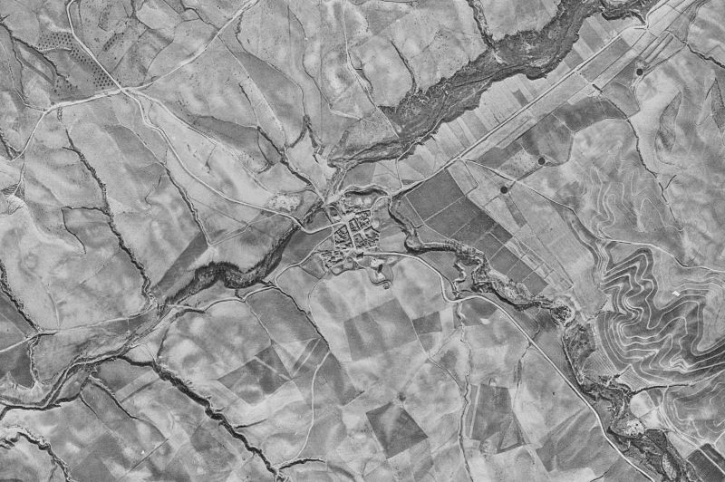 Ortofoto de 1956-1957 del núcleo de Arroyomolinos