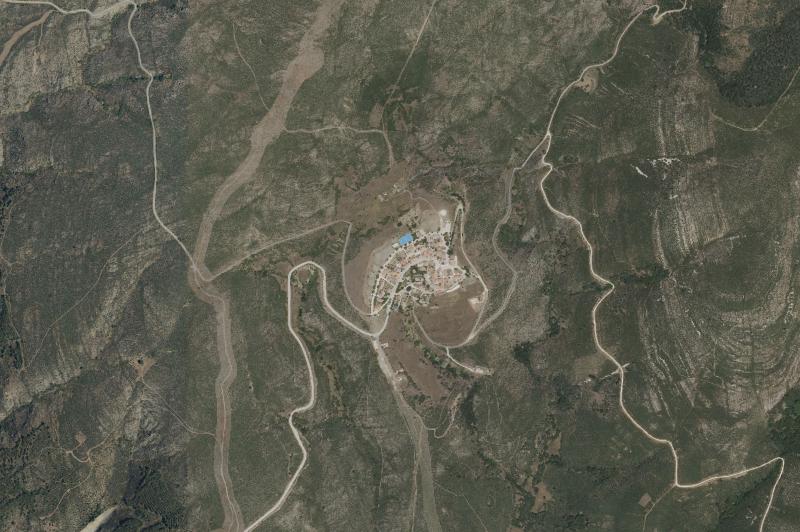 Ortofoto actual del núcleo de El Atazar