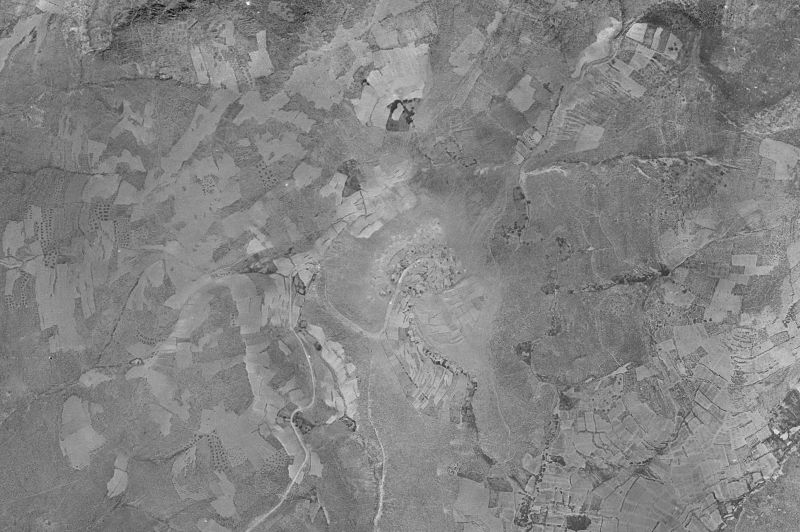 Ortofoto de 1956-1957 del núcleo de El Atazar