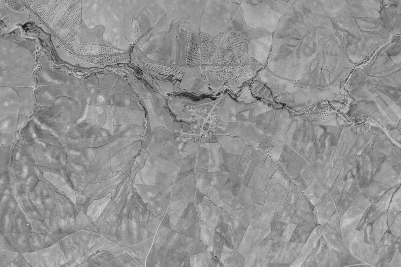 Ortofoto de 1956-1957 del núcleo de Batres