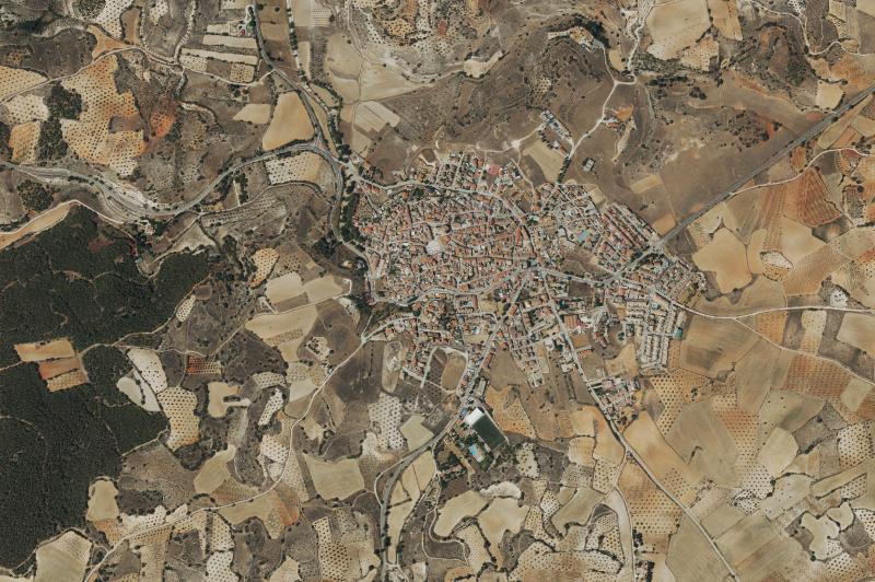 Ortofoto actual del núcleo de Belmonte de Tajo