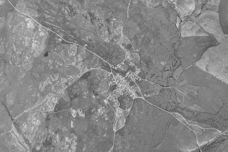 Ortofoto de 1956-1957 del núcleo de El Boalo