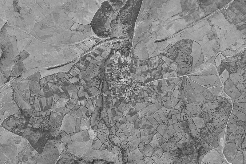 Ortofoto de 1956-1957 del núcleo de Braojos