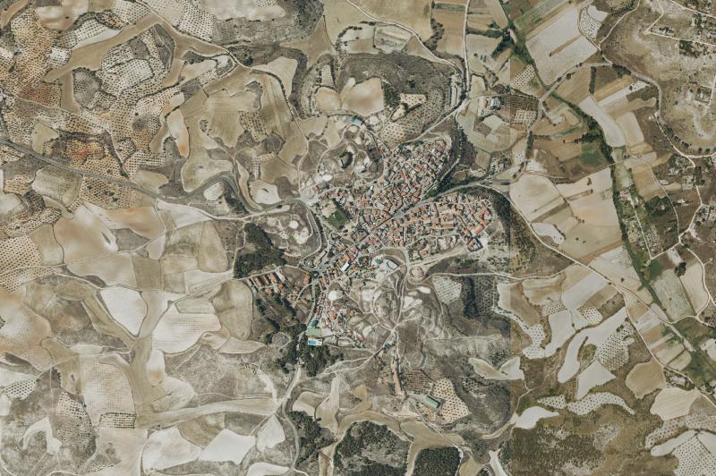 Ortofoto actual del núcleo de Brea de Tajo