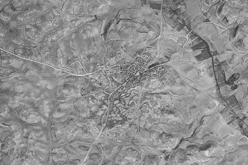 Ortofoto de 1956-1957 del núcleo de Brea de Tajo