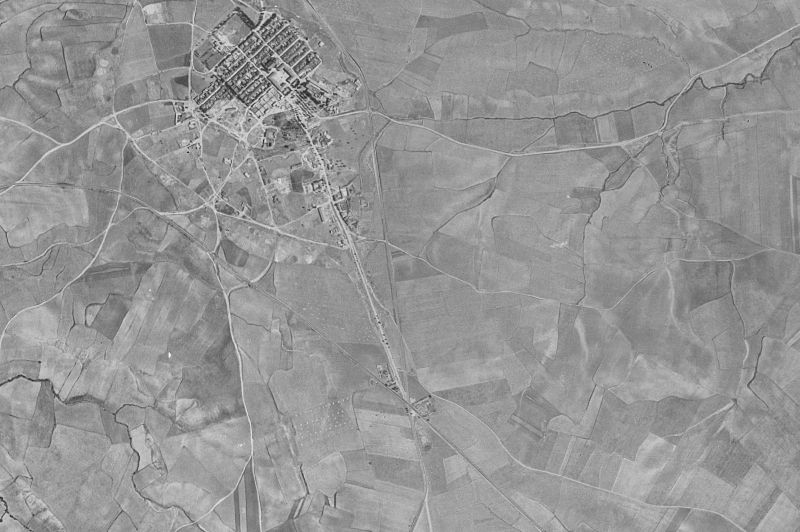 Ortofoto de 1956-1957 del núcleo de Brunete