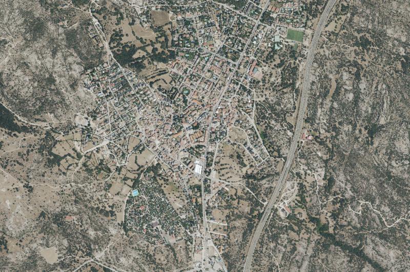 Ortofoto actual del núcleo de La Cabrera