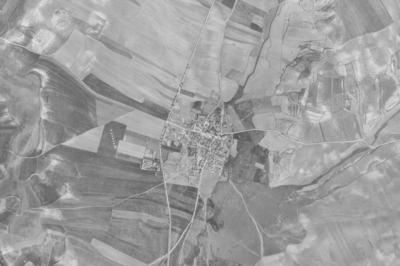 Ortofoto de 1956-1957 del núcleo de Camarma de Esteruelas