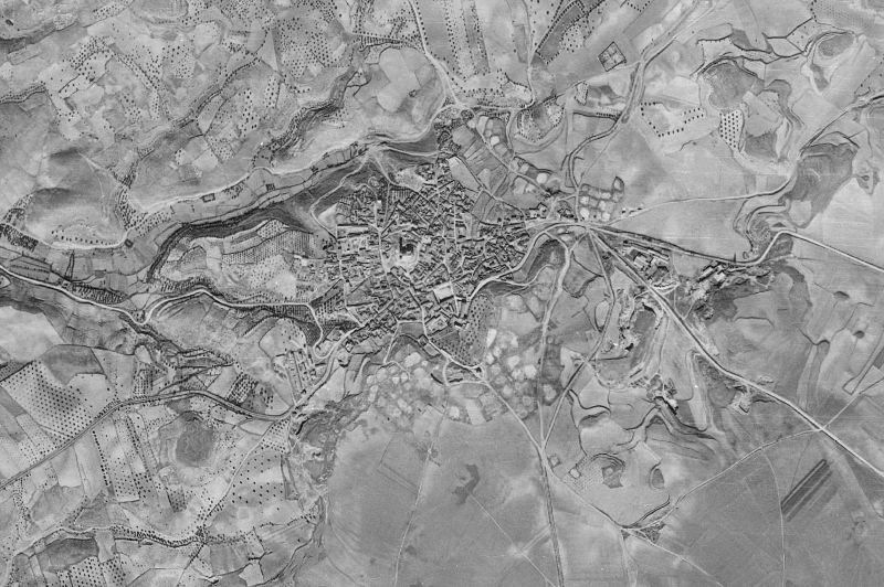 Ortofoto de 1956-1957 del núcleo de Campo Real