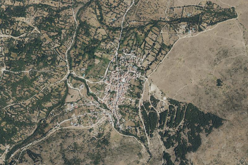 Ortofoto actual del núcleo de Canencia
