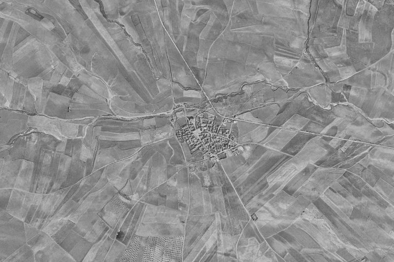 Ortofoto de 1956-1957 del núcleo de Casarrubuelos