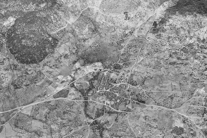 Ortofoto de 1956-1957 del núcleo de Cenicientos