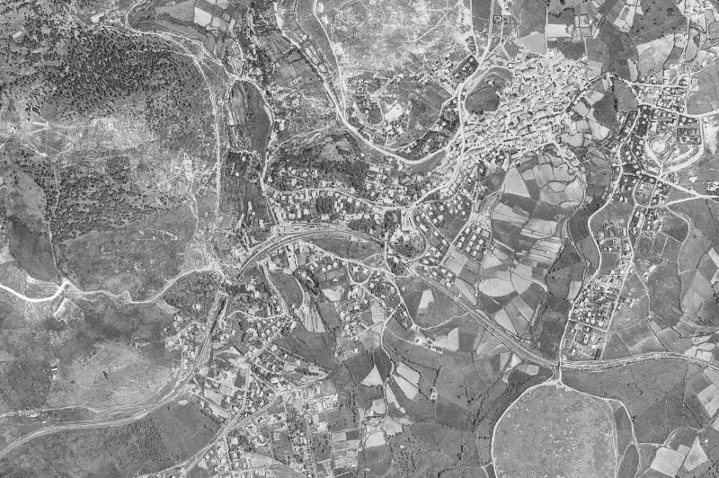 Ortofoto de 1956-1957 del núcleo de Cercedilla