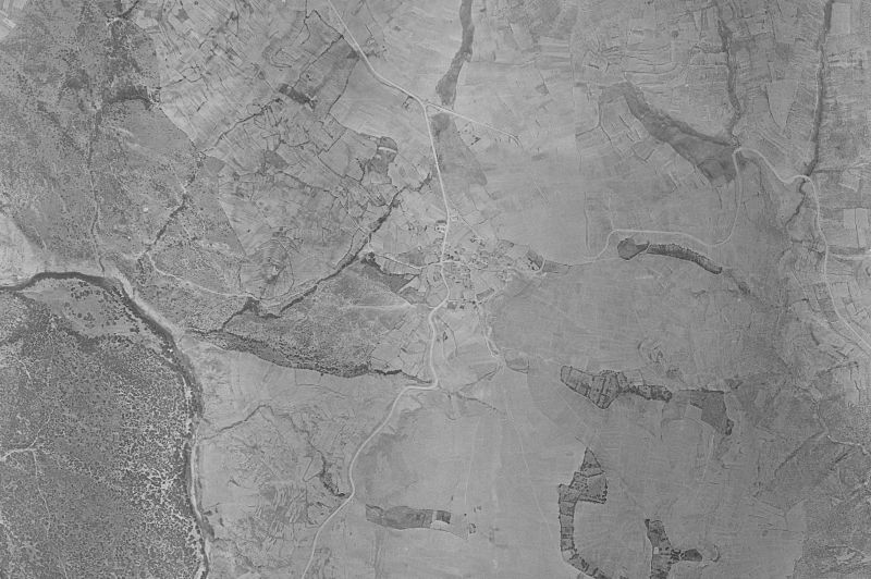 Ortofoto de 1956-1957 del núcleo de Cervera de Buitrago