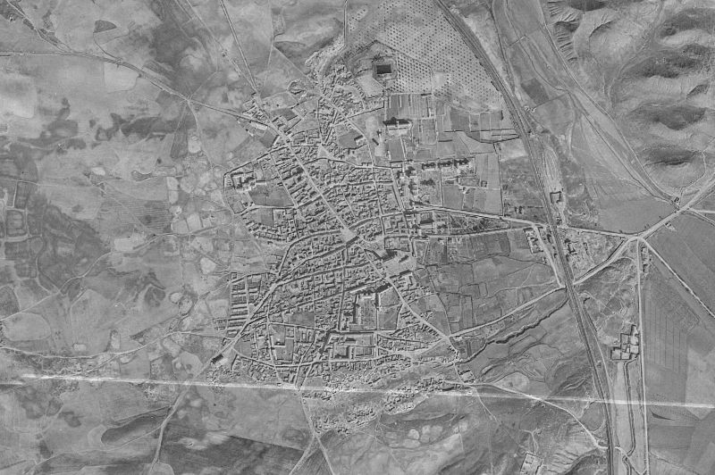 Ortofoto de 1956-1957 del núcleo de Ciempozuelos