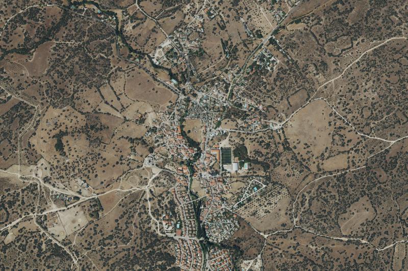 Ortofoto actual del núcleo de Colmenar del Arroyo
