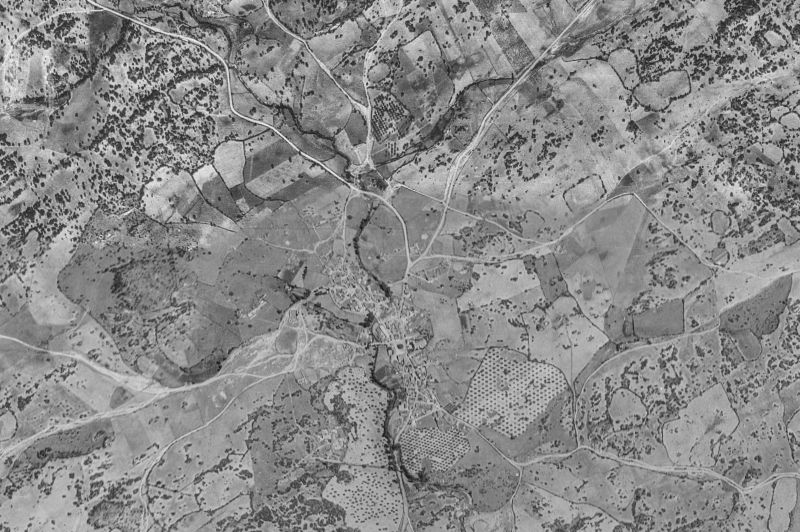 Ortofoto de 1956-1957 del núcleo de Colmenar del Arroyo