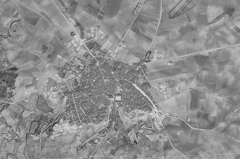 Ortofoto de 1956-1957 del núcleo de Colmenar de Oreja