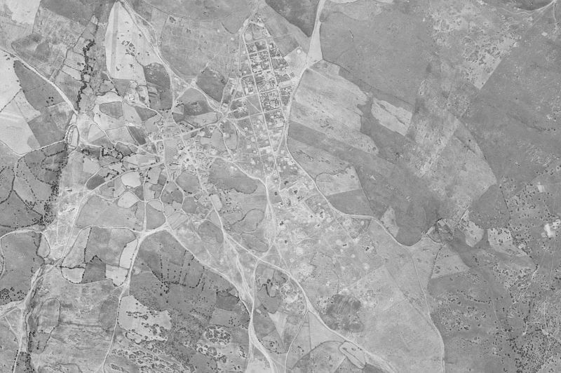Ortofoto de 1956-1957 del núcleo de Colmenarejo