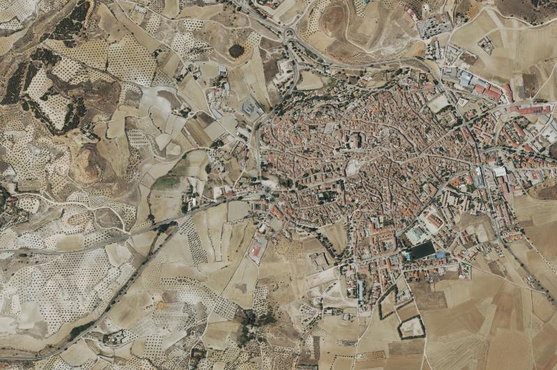 Ortofoto actual del núcleo de Chinchón