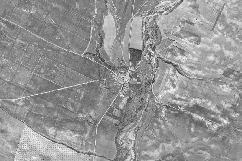 Ortofoto de 1956-1957 del núcleo de Fresno de Torote