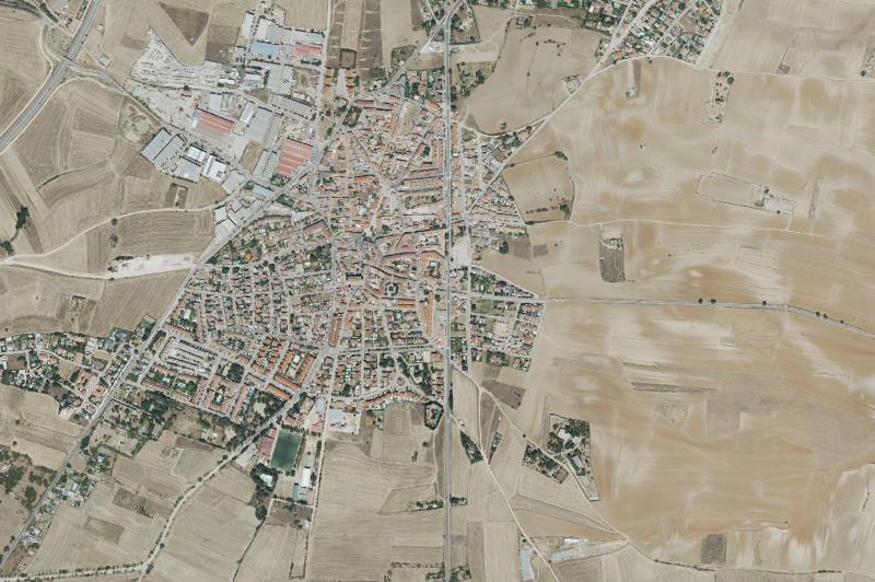 Ortofoto actual del núcleo de Fuente el Saz de Jarama