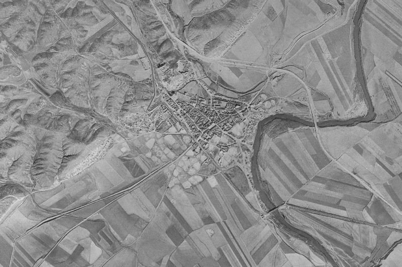 Ortofoto de 1956-1957 del núcleo de Fuentidueña de Tajo