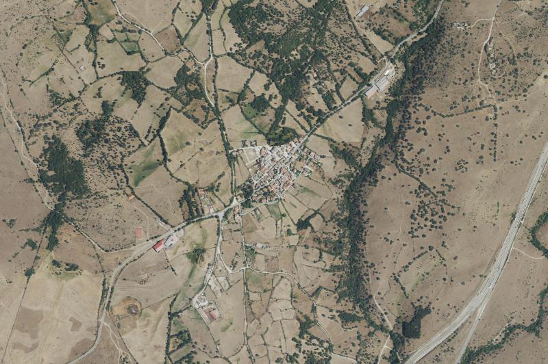 Ortofoto actual del núcleo de Gascones