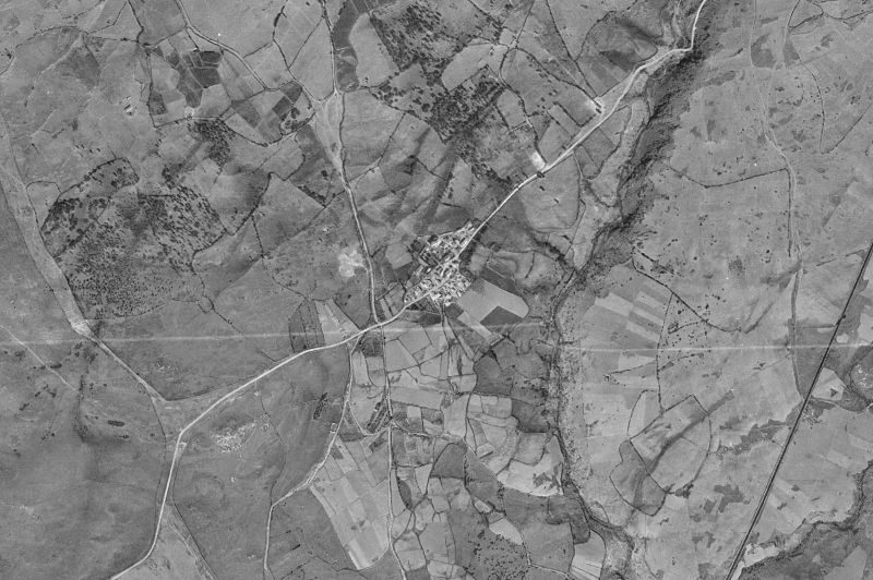 Ortofoto de 1956-1957 del núcleo de Gascones