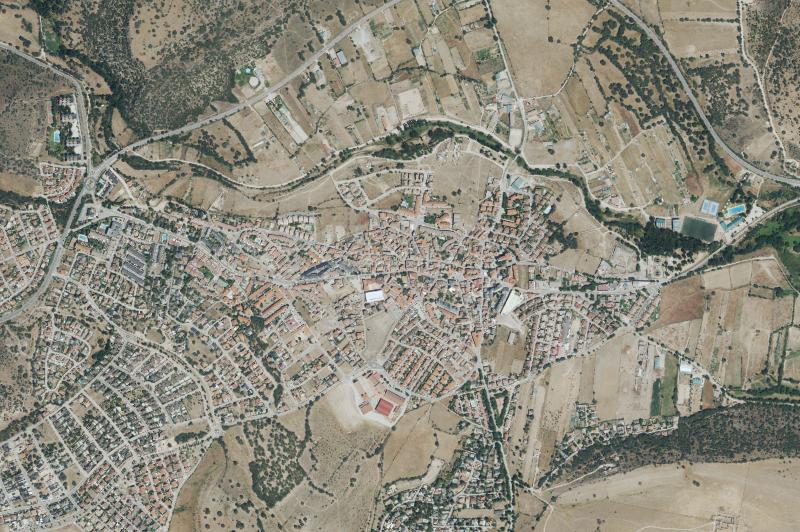 Ortofoto actual del núcleo de Guadalix de la Sierra