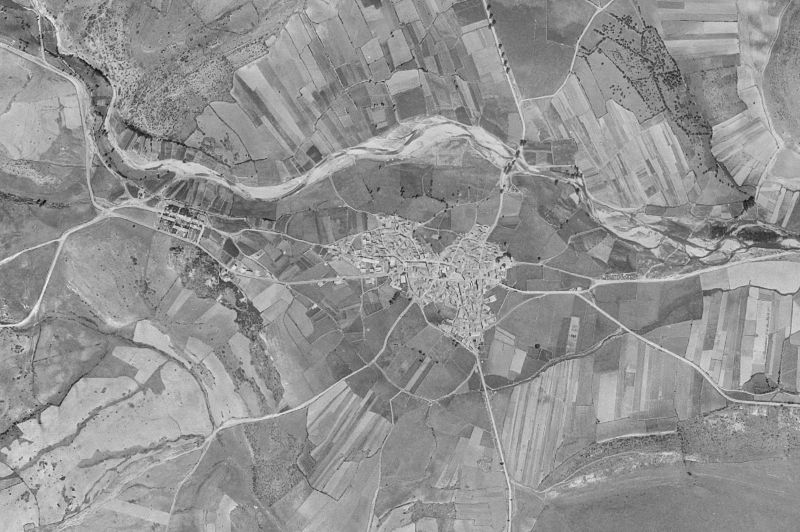 Ortofoto de 1956-1957 del núcleo de Guadalix de la Sierra
