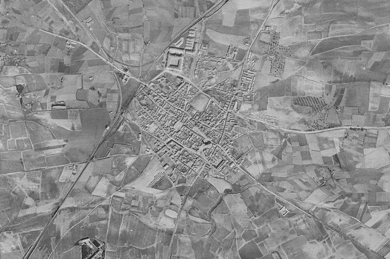 Ortofoto de 1956-1957 del núcleo de Leganés