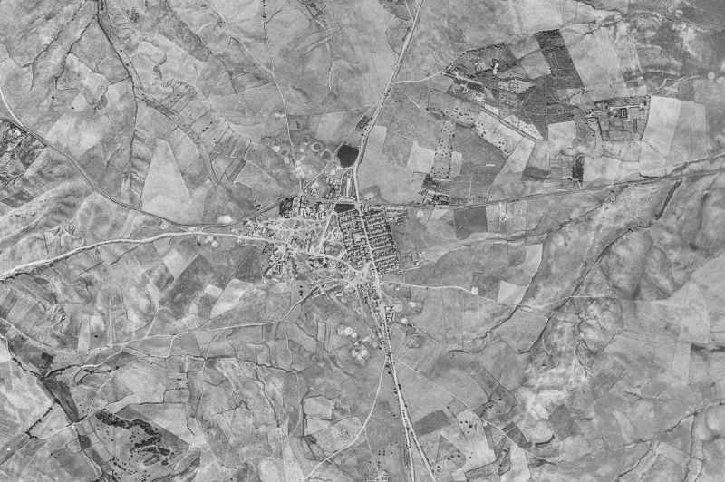Ortofoto de 1956-1957 del núcleo de Majadahonda