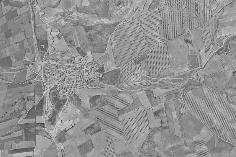 Ortofoto de 1956-1957 del núcleo de Mejorada del Campo