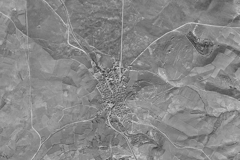 Ortofoto de 1956-1957 del núcleo de El Molar