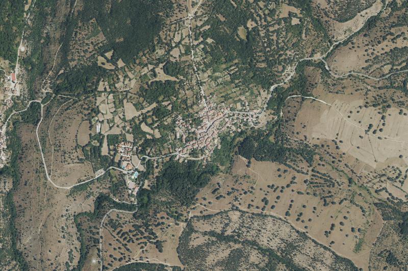 Ortofoto actual del núcleo de Montejo de la Sierra