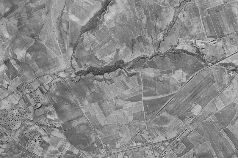 Ortofoto de 1956-1957 del núcleo de Móstoles