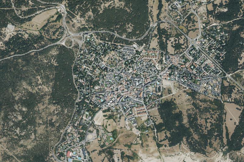Ortofoto actual del núcleo de Navacerrada