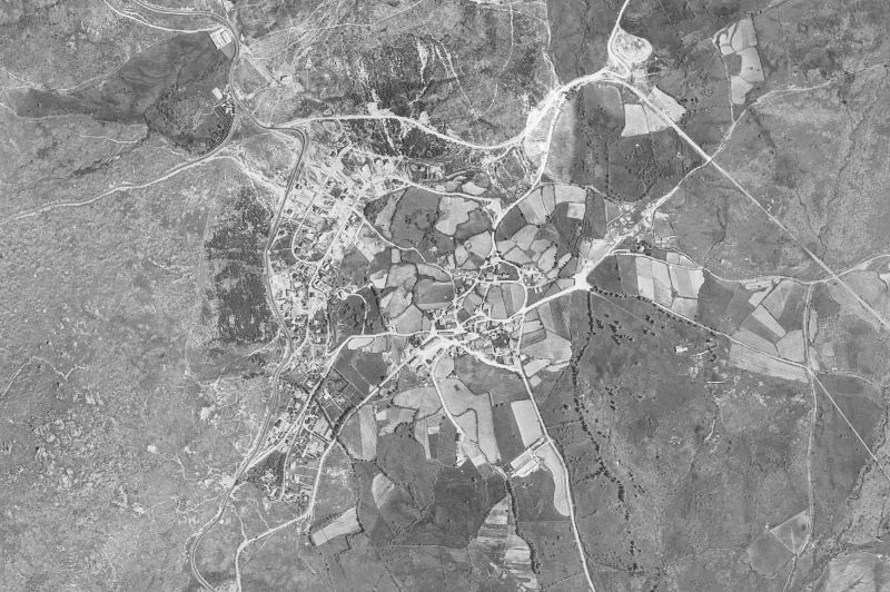 Ortofoto de 1956-1957 del núcleo de Navacerrada