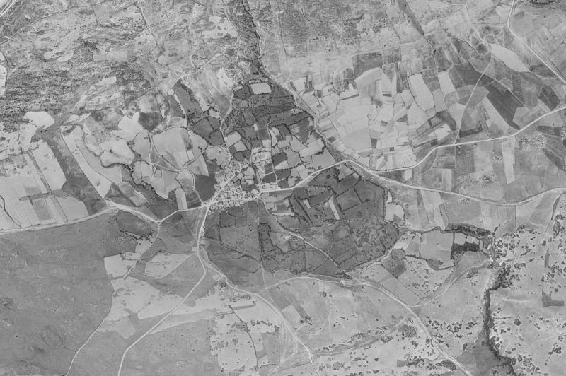 Ortofoto de 1956-1957 del núcleo de Navalafuente