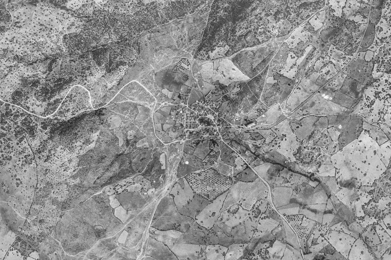 Ortofoto de 1956-1957 del núcleo de Navalagamella