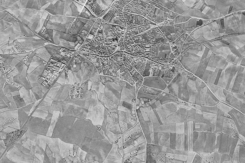 Ortofoto de 1956-1957 del núcleo de Navalcarnero