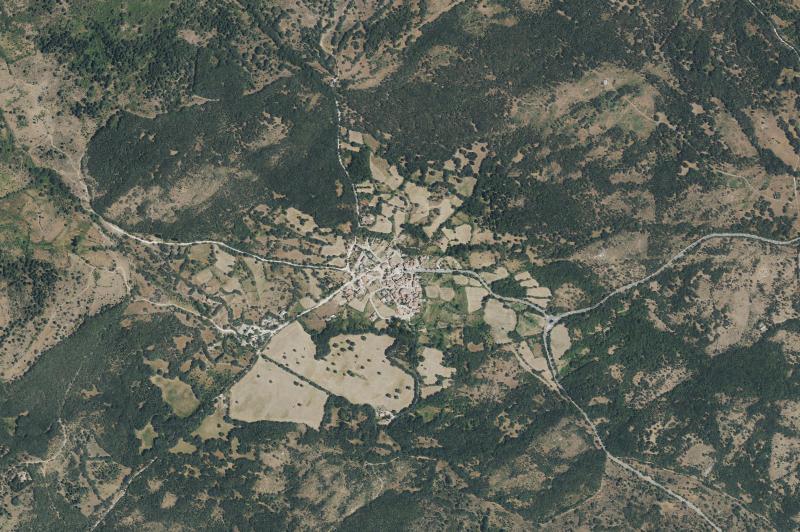 Ortofoto actual del núcleo de Navarredonda y San Mamés
