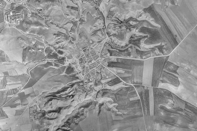 Ortofoto de 1956-1957 del núcleo de Paracuellos de Jarama