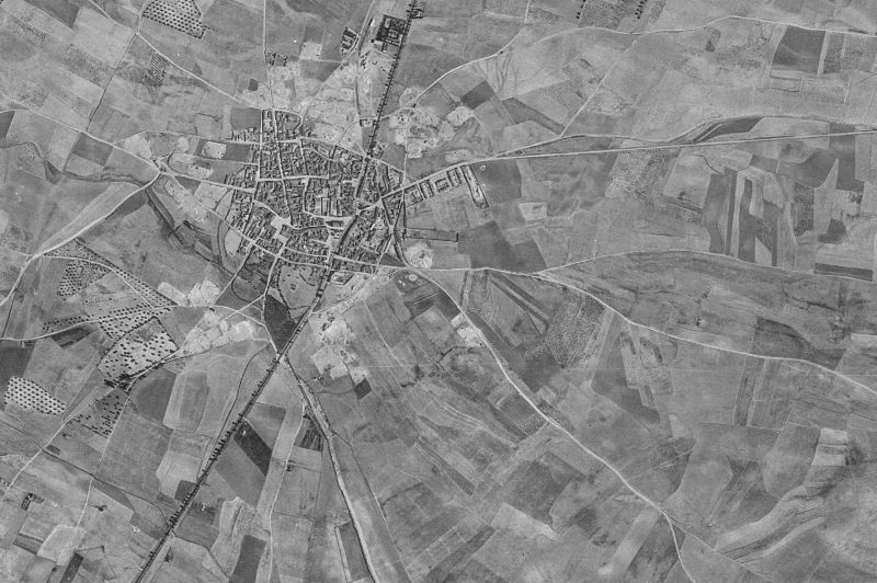 Ortofoto de 1956-1957 del núcleo de Parla