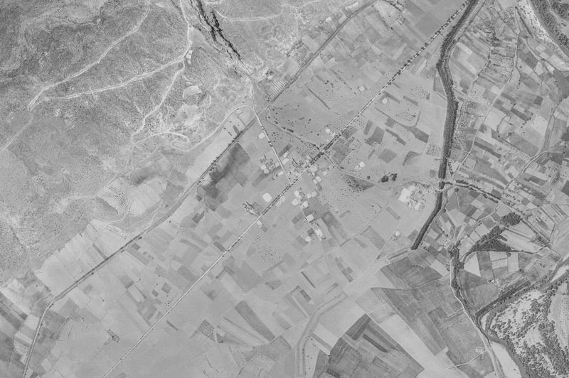Ortofoto de 1956-1957 del núcleo de Patones